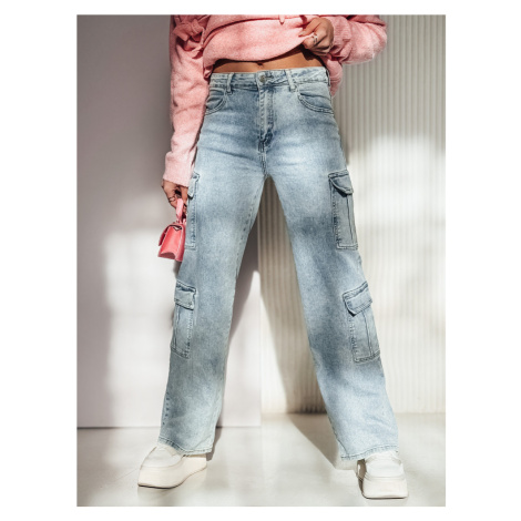 Dámské džíny ARGORAVE cargo Dstreet UY2226 Barva: Modrá - světle