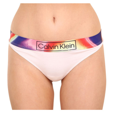 Dámská tanga Calvin Klein nadrozměr bílá (QF6859E-100)