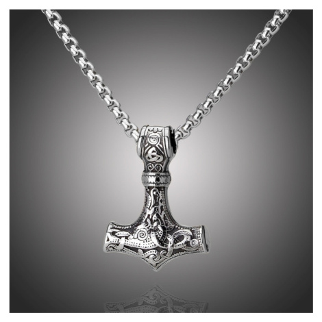 Manoki Pánský ocelový náhrdelník Efraim - chirurgická ocel, kříž WA483S  Stříbrná 65 cm | Modio.cz
