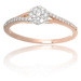 Prsten z růžového zlata s diamanty MOISS 00521039 + dárek zdarma