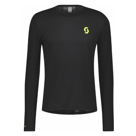 Scott RC Run LS Mens Shirt Black/Yellow Běžecké tričko s dlouhým rukávem