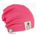 Bavlněná čepice Dráče - Pastels Double 35, růžová neon Barva: Růžová