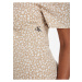 Béžové dámské květované šaty Calvin Klein Jeans