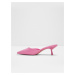 Růžové dámské pantofle na nízkém podpatku ALDO Creona