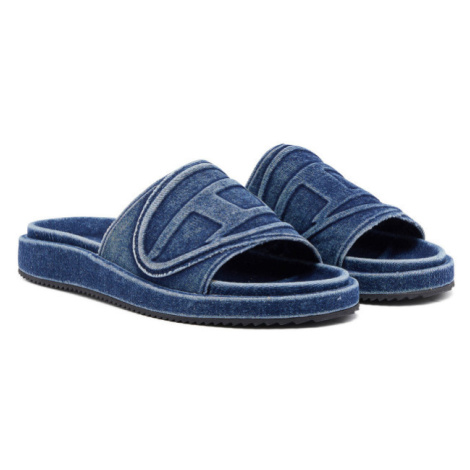 Pantofle diesel oval d sa-slide d oval sandals modrá