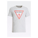 Guess šedé pánské tričko Triangle Logo