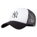 NEW ERA TEAM BLOCK NEW YORK YANKEES MLB TRUCKER CAP Bílá