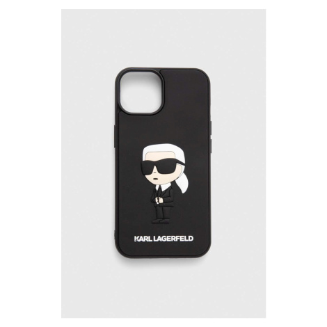 Obal na telefon Karl Lagerfeld iPhone 14 6.1" černá barva
