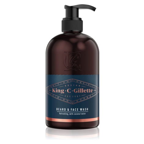 Gillette King C. Beard & Face Wash šampon na vousy 350 ml