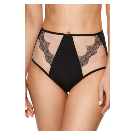 Vysoké kalhotky Heidi/FW černo-béžové Gorteks