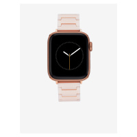 Světle růžový řemínek pro hodinky Apple Watch Anne Klein