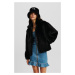 Bunda karl lagerfeld jeans klj faux fur jacket black