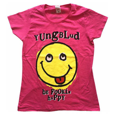 Yungblud tričko, Raver Smile BP Pink, dámské RockOff