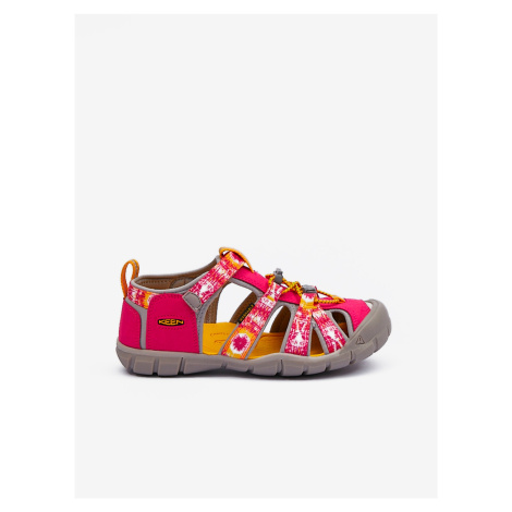 Tmavě růžové holčičí outdoorové sandály Keen Seacamp - Holky