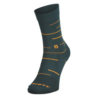 SCOTT Cyklistické ponožky klasické - SPEED CREW - oranžová/modrá
