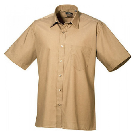 Pánská popelínová pracovní košile s krátkým rukávem