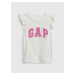 Bílé holčičí tričko s logem GAP