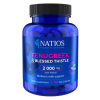 NATIOS Fenugreek & Blessed Thistle Extract Pískavice 2000 mg 120 kapslí