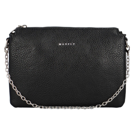 Trendy koženková dámská crossbody kabelka Carisa, černá new MaxFly