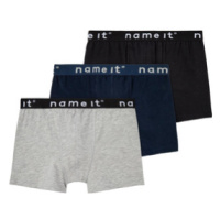 name it Boxerky shorts 3-pack Black Grey Blue