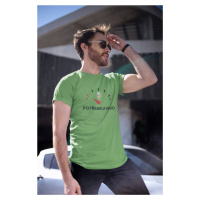 MMO Pánské tričko Potřebuji pivo Barva: Hrášková zelená