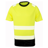 Result Unisex recyklované bezpečnostní tričko R502X Fluorescent Yellow