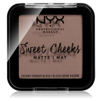 NYX Professional Makeup Sweet Cheeks  Blush Matte tvářenka odstín SO TAUPE 5 g