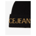 Černá vlněná čepice Versace Jeans Couture