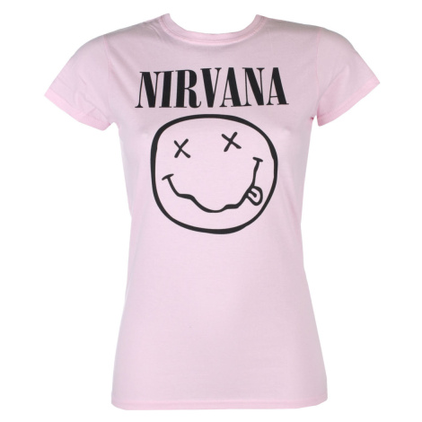 Tričko metal dámské Nirvana - Happy Face - PLASTIC HEAD - RTNIR103