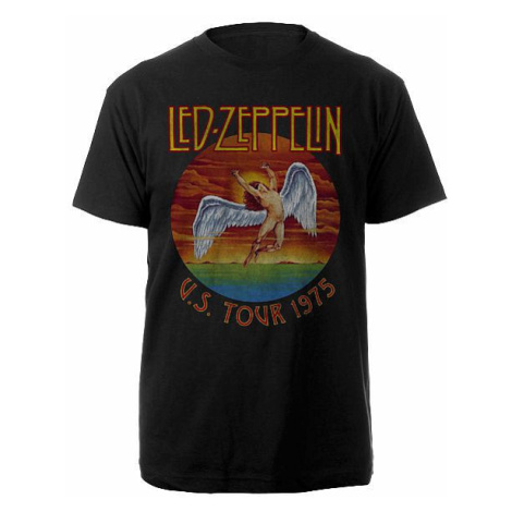 Led Zeppelin tričko, USA Tour 1975 Black, pánské Probity Europe Ltd