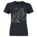 Harry Potter Unicorn Lineart Dámské tričko černá