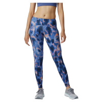 MODRÉ VZOROVANÉ DÁMSKÉ LEGÍNY NEW BALANCE PRINTED IMPACT RUN TIGHT Modrá