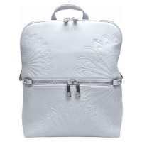 Světle šedý dámský batoh s ornamenty Nelly