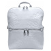 Světle šedý dámský batoh s ornamenty