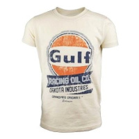 GULF|Gulf Tričko Oil Racing Béžové||M