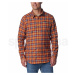 Columbia Cornell Woods™ Flannel Long Sleeve Shirt 1617951849 - warp red tartan omb