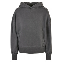 Ladies Heavy Terry Garment Dye Hoody - darkshadow