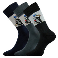 Boma Kr 111 Pánské vzorované ponožky - 1-3 páry BM000000628500100342 mix A