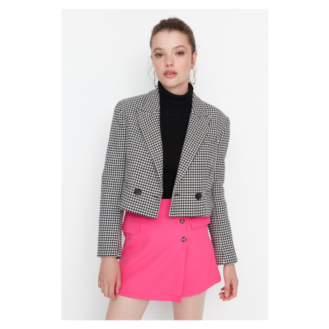 Trendyol Pink Mini Skirt with Woven Buttons