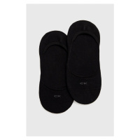 Ponožky Calvin Klein (2-pack) dámské, černá barva, 701218767