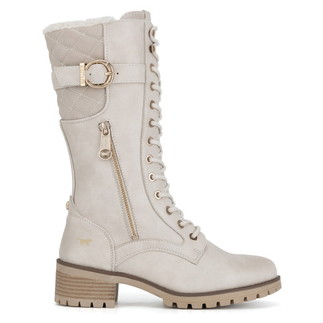 Kozačky Mustang 1435-602 Bílá