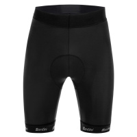 SANTINI Cyklistické kalhoty krátké bez laclu - CUBO - černá