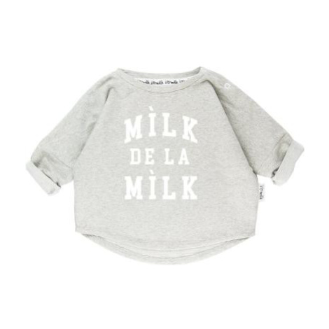 Dětská mikina I LOVE MILK s nápisem milk de la milk