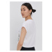 Bavlněné tričko New Balance WT11511WT bílá barva