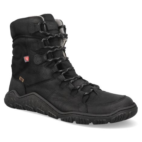 Barefoot pánské zimní outdoorové boty Koel - Riso Merino Black černé Koel4kids