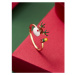 Éternelle Vánoční prsten Rudolf - vánočí sob P1026/MCK Zlatá