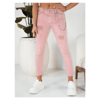 ALEX dámské džínové kalhoty růžové Dstreet UY1880