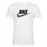 Pánské tričko pro cyklisty BIKE - vtipná parodie známé značky