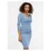 Orsay Světle modré dámské pouzdrové šaty - Dámské