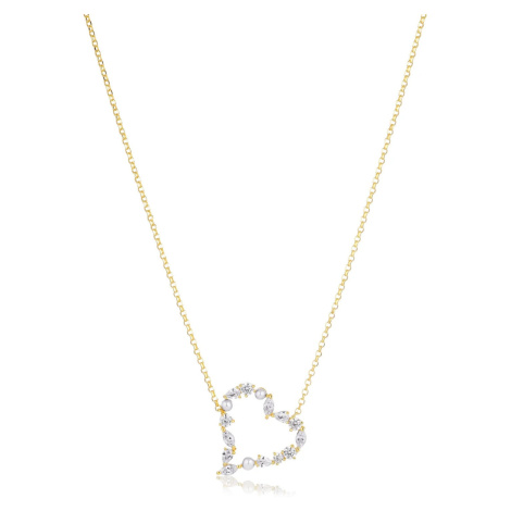 Sif Jakobs Romantický pozlacený náhrdelník Adria SJ-N72311-PCZ-YG Sif Jakobs Jewellery